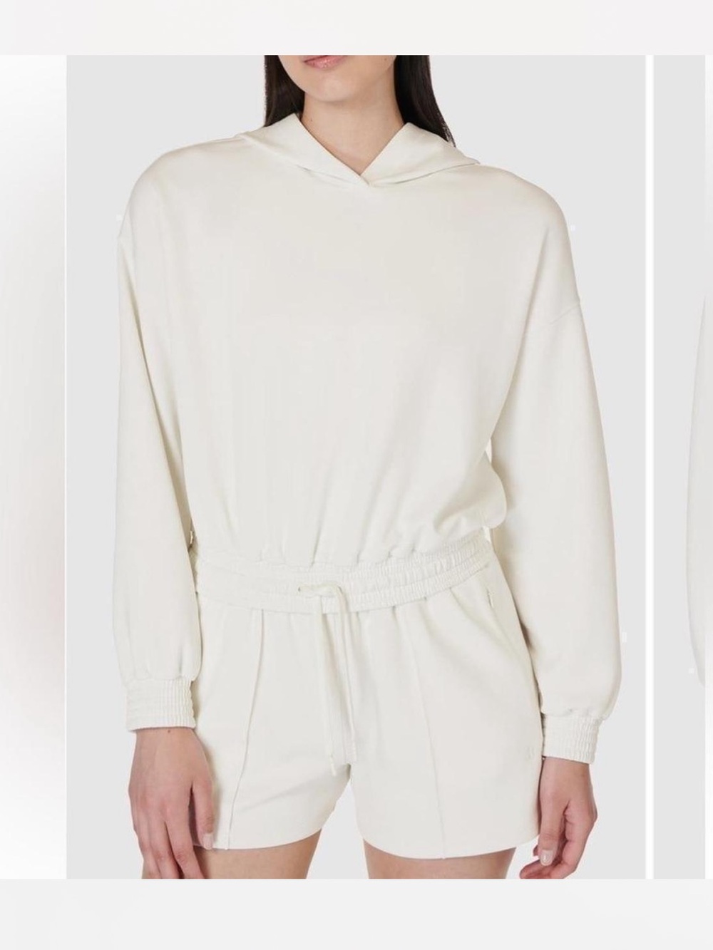 Sweaty Betty Sand Wash Cloudweight Crop Hoodie SB9401 NEW XXL